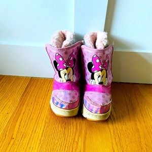 Toddler Snow Boots Minnie Mouse Size 7